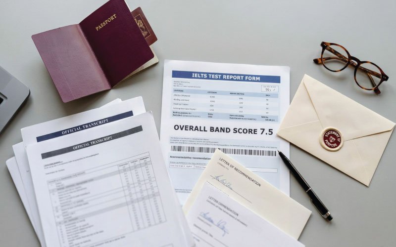 Documents required for UK Student Visa — IELTS results, transcripts, passport, letter of recommendation